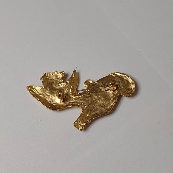 Gold Tone Metal High Heel Shoe Brooch - Picture 9 of 12